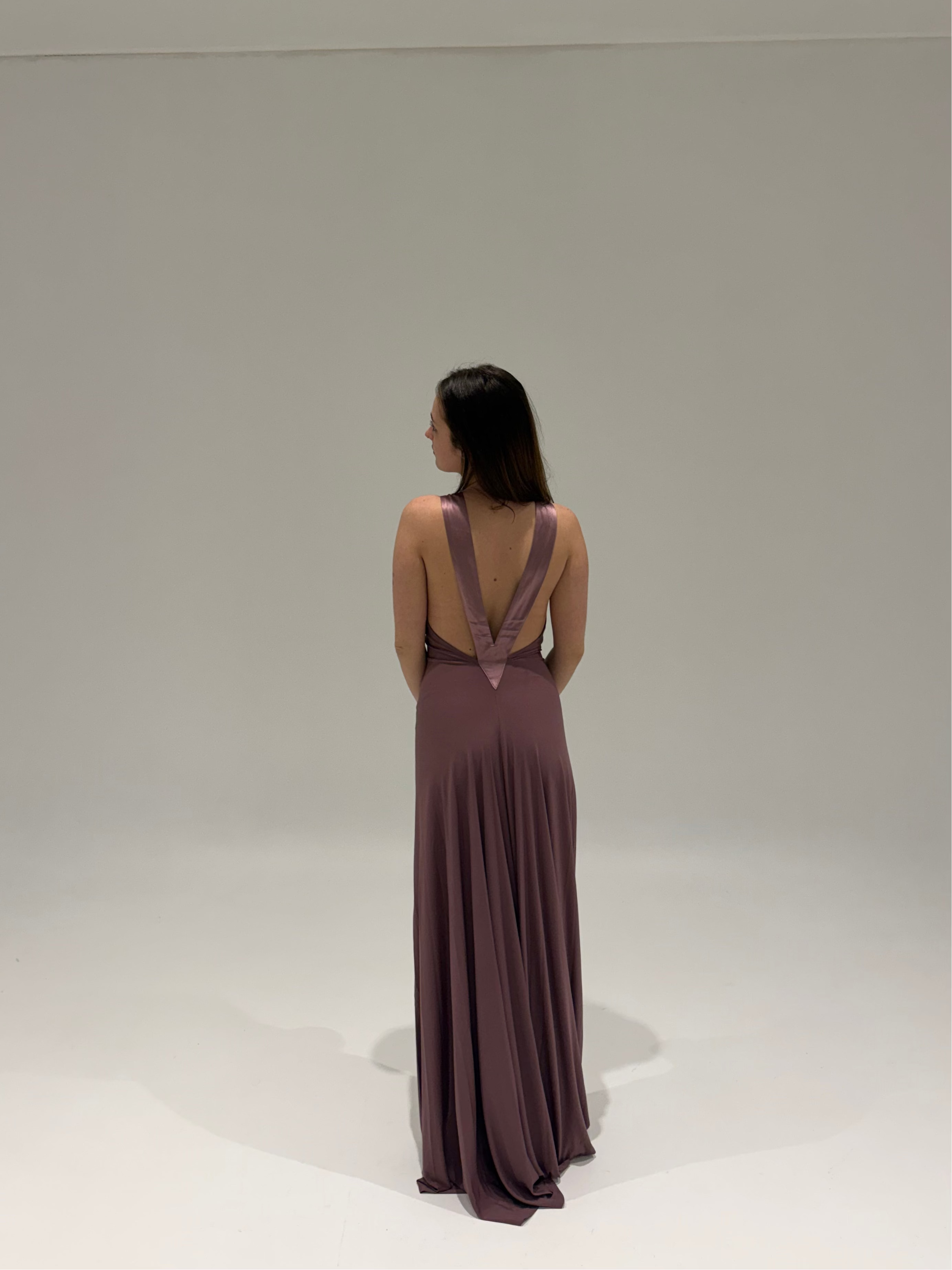 Rosa Gown in Mauve by Ance Gria