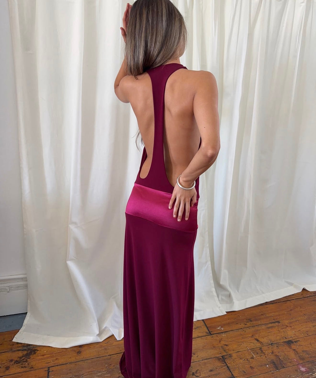 Serena Dress in Ruby by La Marie
