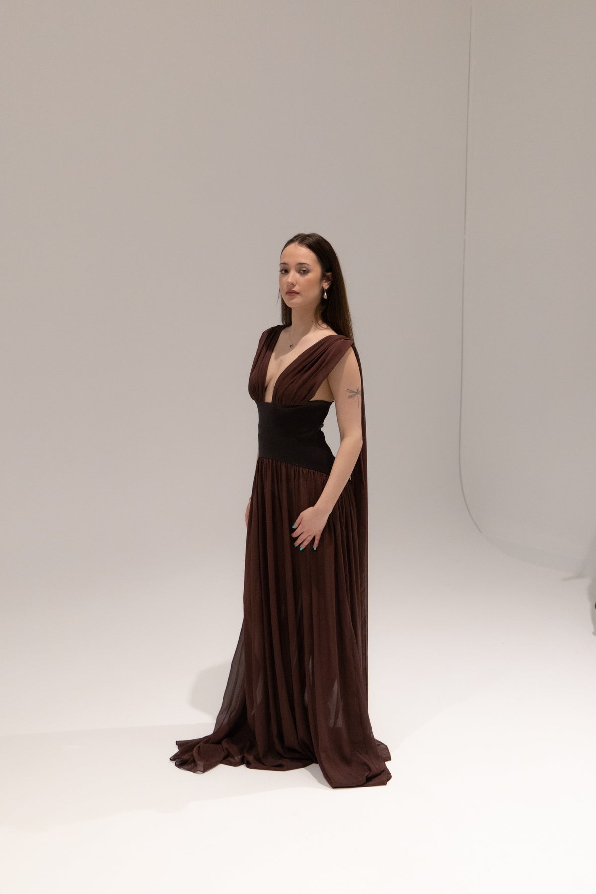 Ramona Gown in Cacao by Arcina Ori