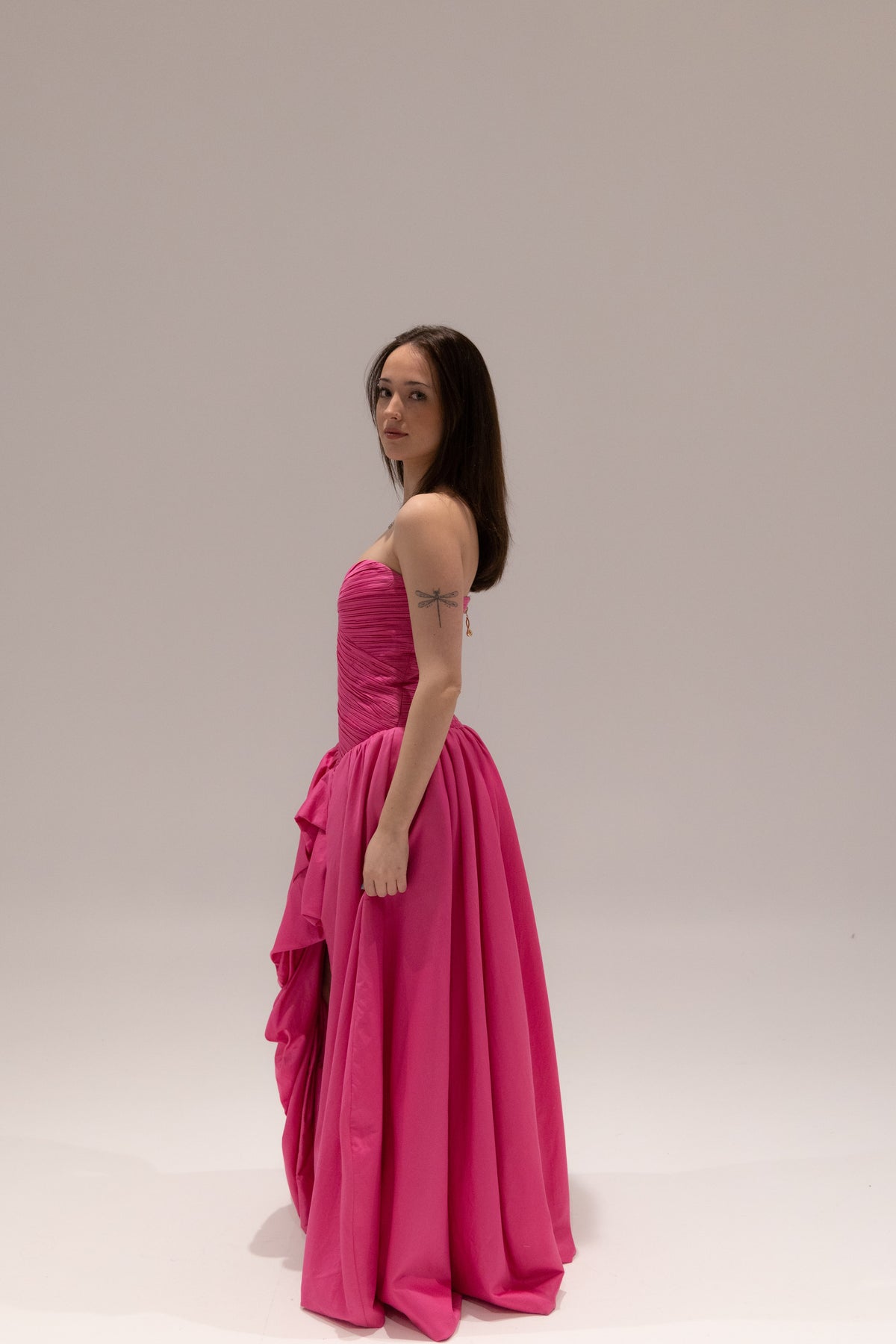 Estelle Gown in Hot Pink by Aje