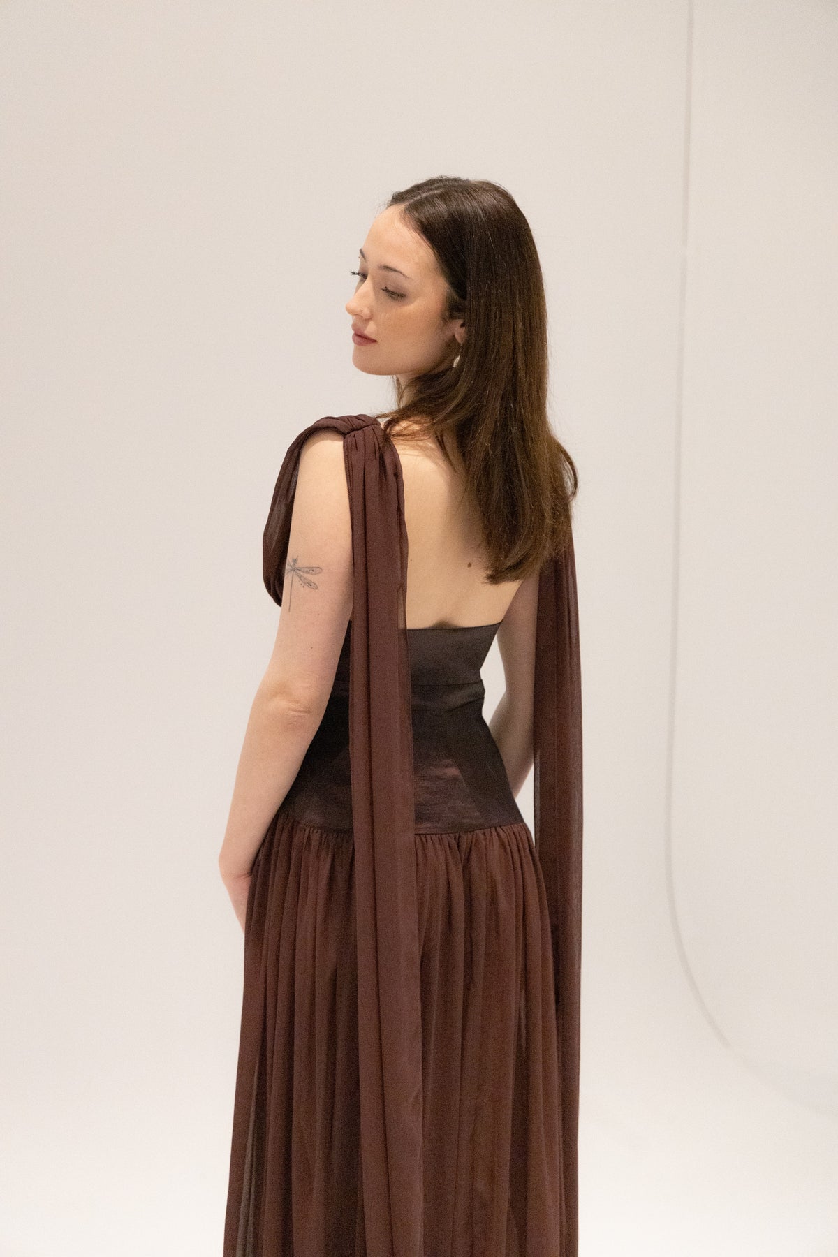 Ramona Gown in Cacao by Arcina Ori