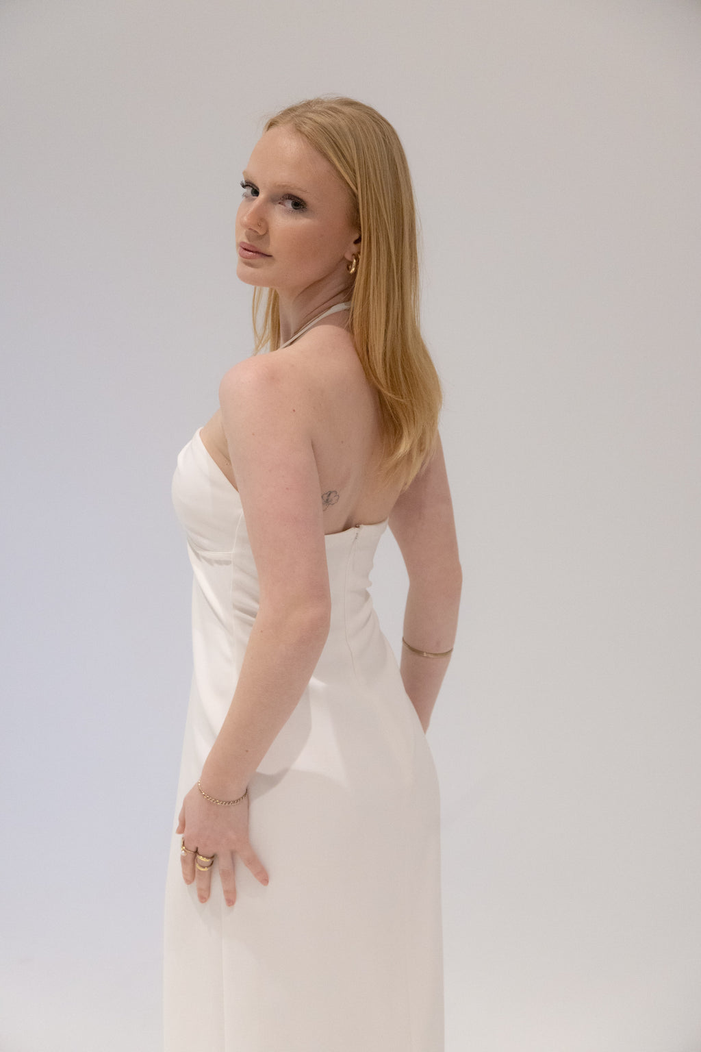 Aspen Suiting Maxi in White by Misha