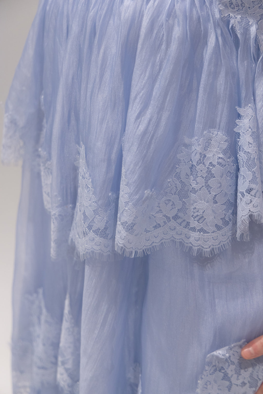 Ophelia Lace Gown in French Blue by Aje