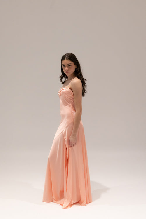 Alix Gown in Coral by HNTR The Label