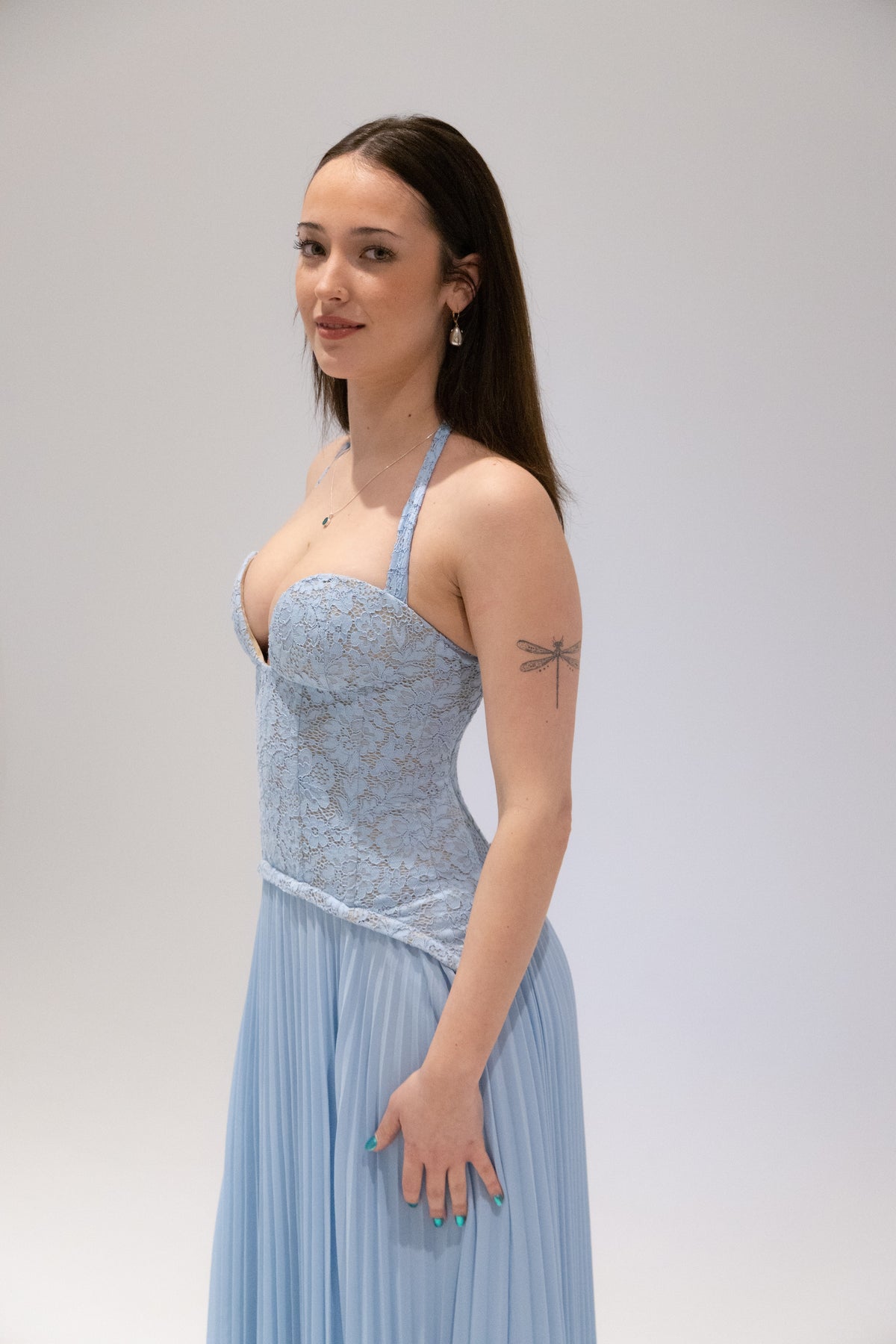 Gaia Dress in Blue by Fenity Fashion