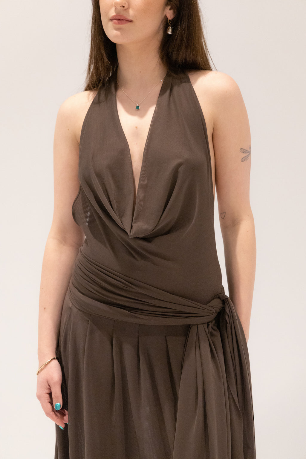 Yosei Dress in Brown by Lulu Suza