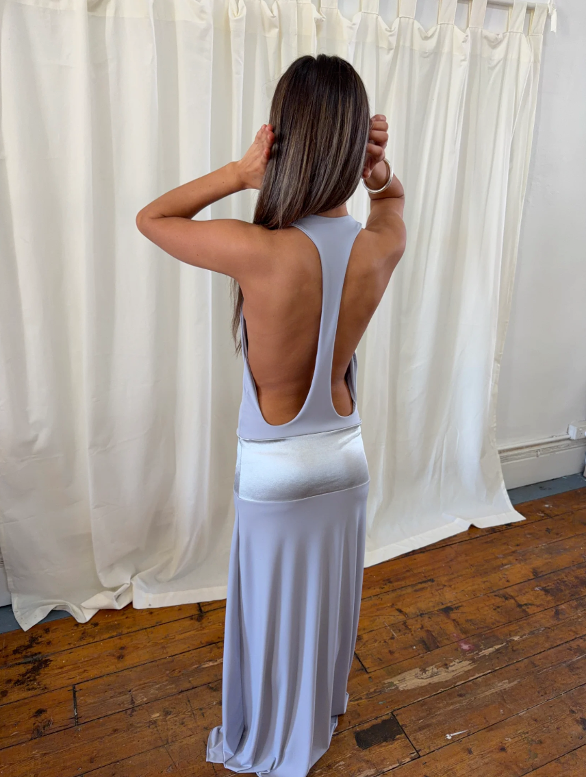 Serena Dress, Silver